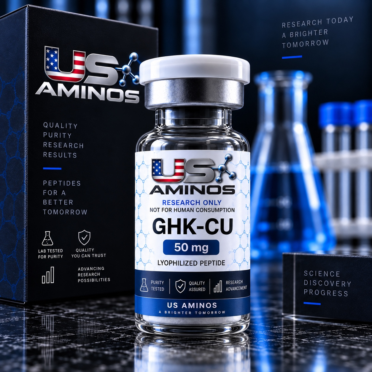 ghk cu modern aminos GHK-CU 50 mg Research Material Face Serum